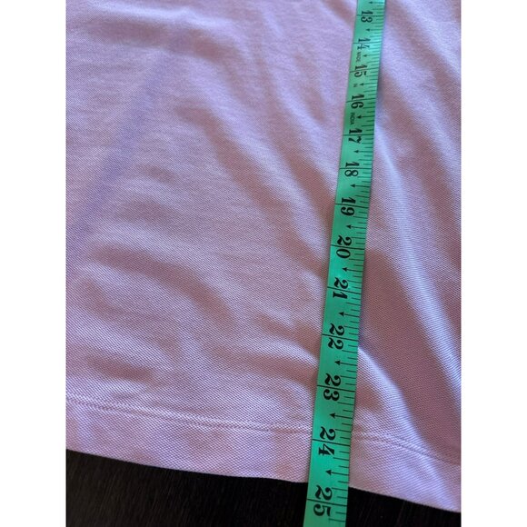 Lilly Pulitzer Chic Fit Polo Shirt Pink Pima Cotton Blend Size Medium - Picture 8 of 8